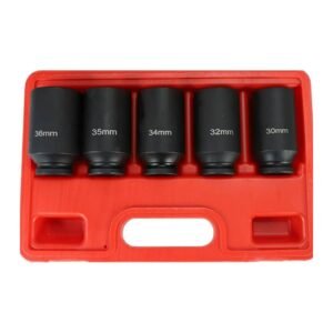 Juego de copas de impacto largas 1/2" 30-32-34-35-36 mm - Racing Tools JC-05