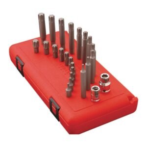 Juego de puntas Ribe de 4 a 14 mm con adaptador 3/8" y 1/2" x 24 piezas - Racing Tools JC-24