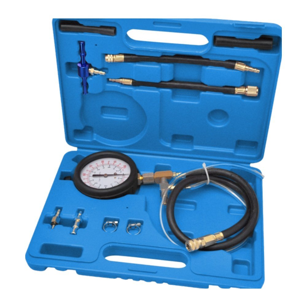 Probador de presión de bomba de combustible con retorno 8 piezas - Racing Tools MAN-07B